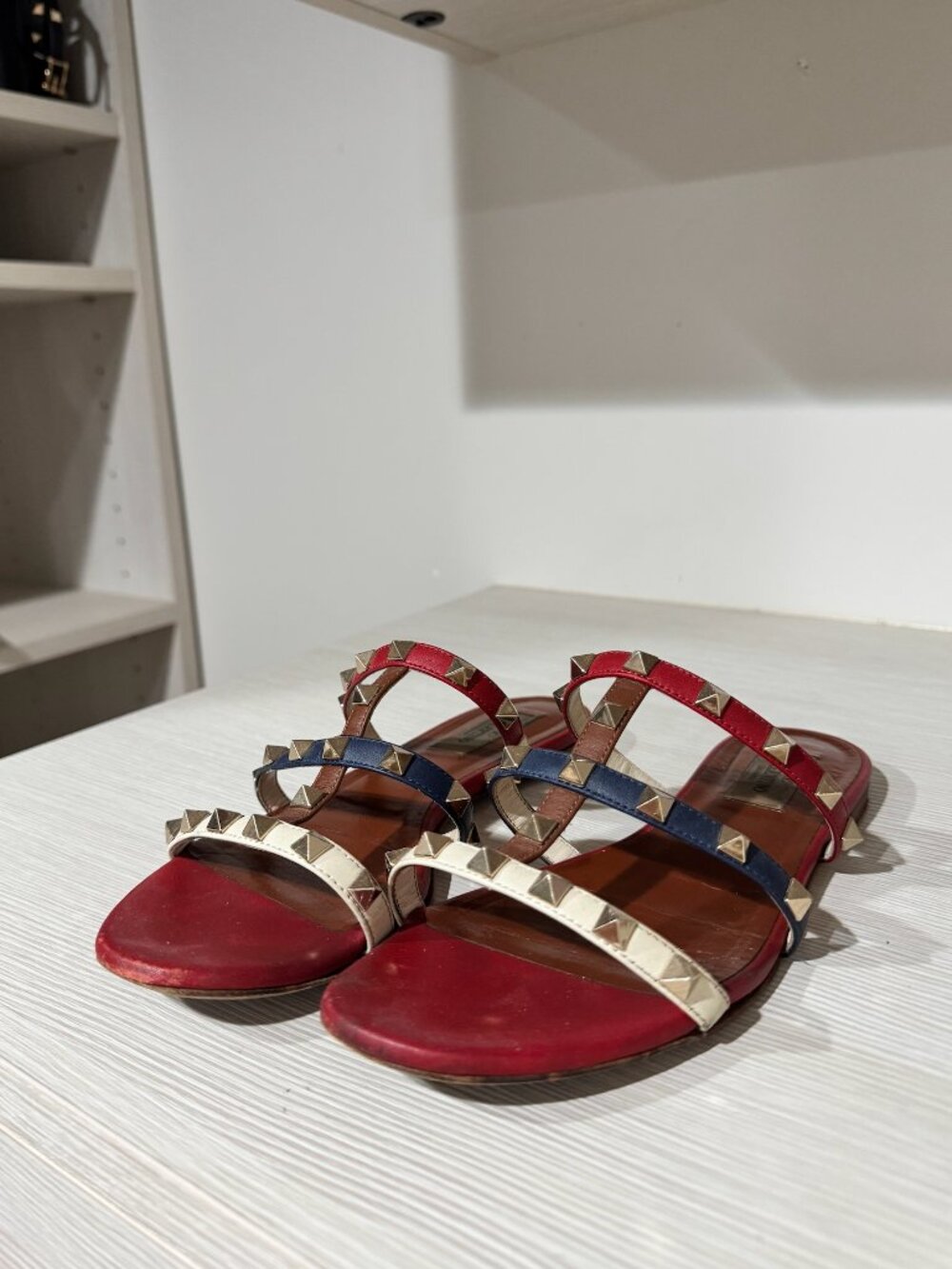 Valentino Garavani Rockstud Multicolor Flats – EU Size 37